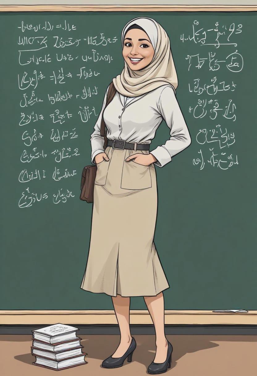 Animasi guru muslimah 02