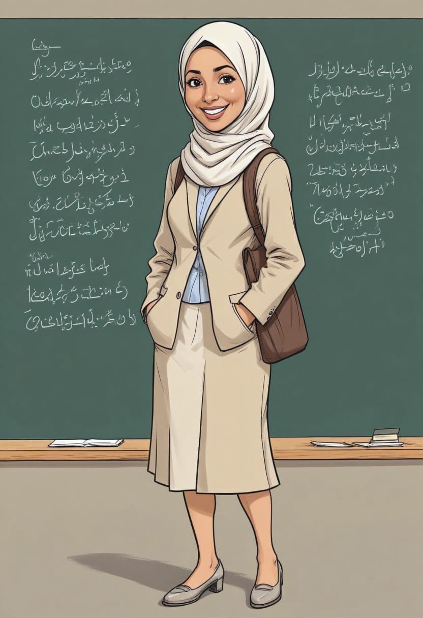 Gambar guru kartun muslimah 04