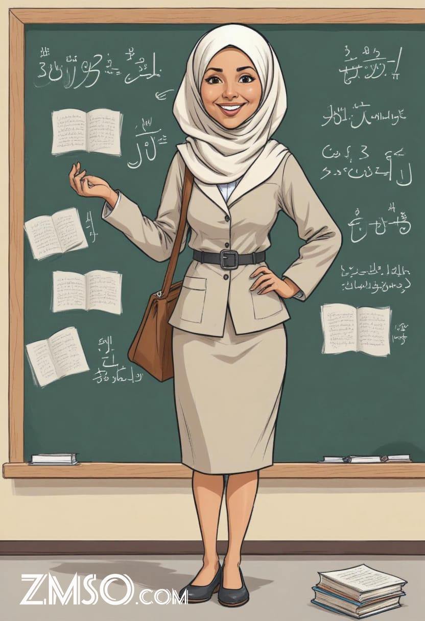 Gambar guru kartun muslimah 05
