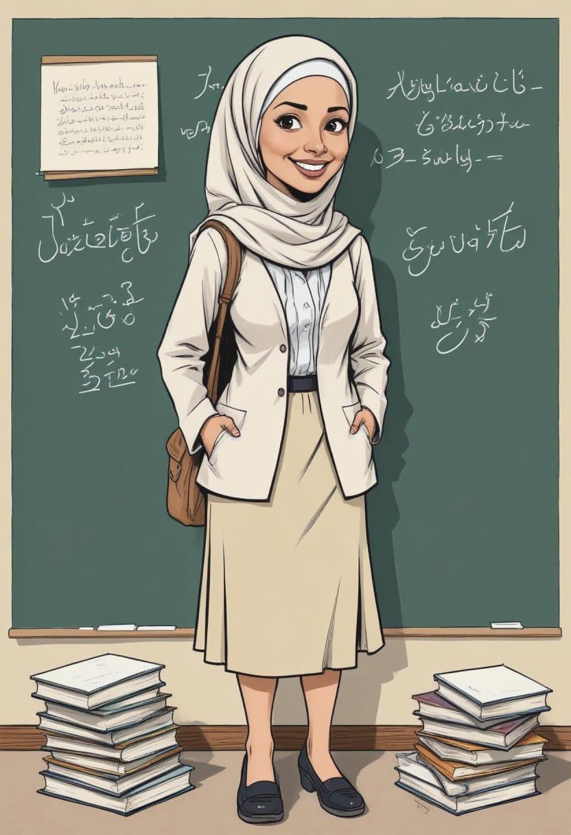 Gambar guru kartun muslimah 14