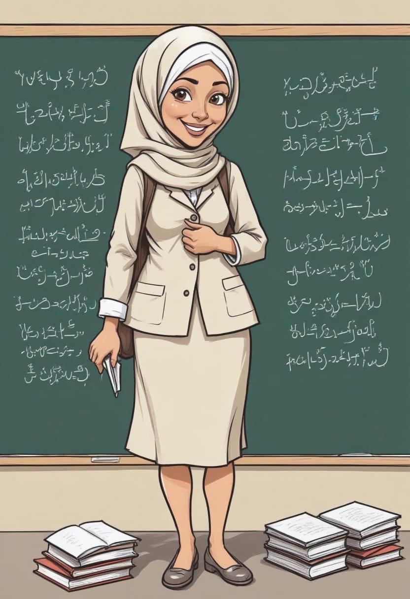 Gambar guru kartun muslimah 16