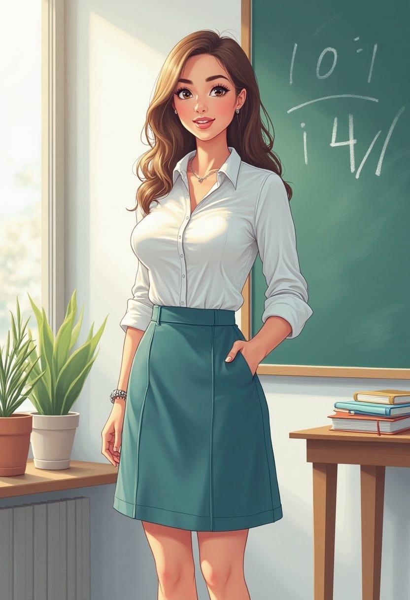 Gambar kartun guru wanita 16